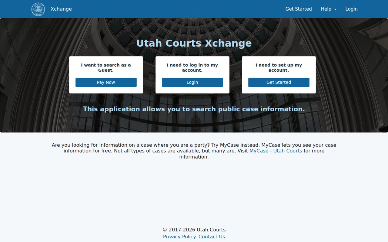 North Ogden residents directory Utah Courts Xchange search entry