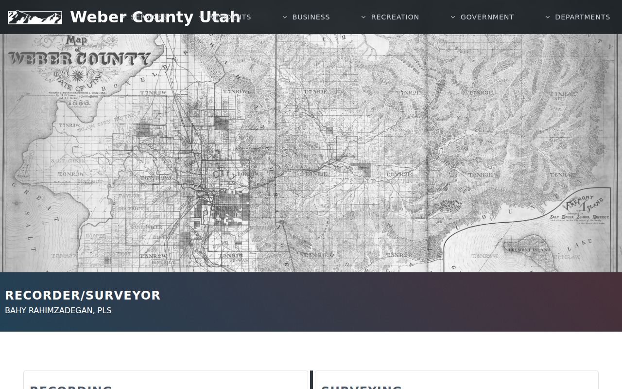 North Ogden residents directory Weber County Recorder records portal